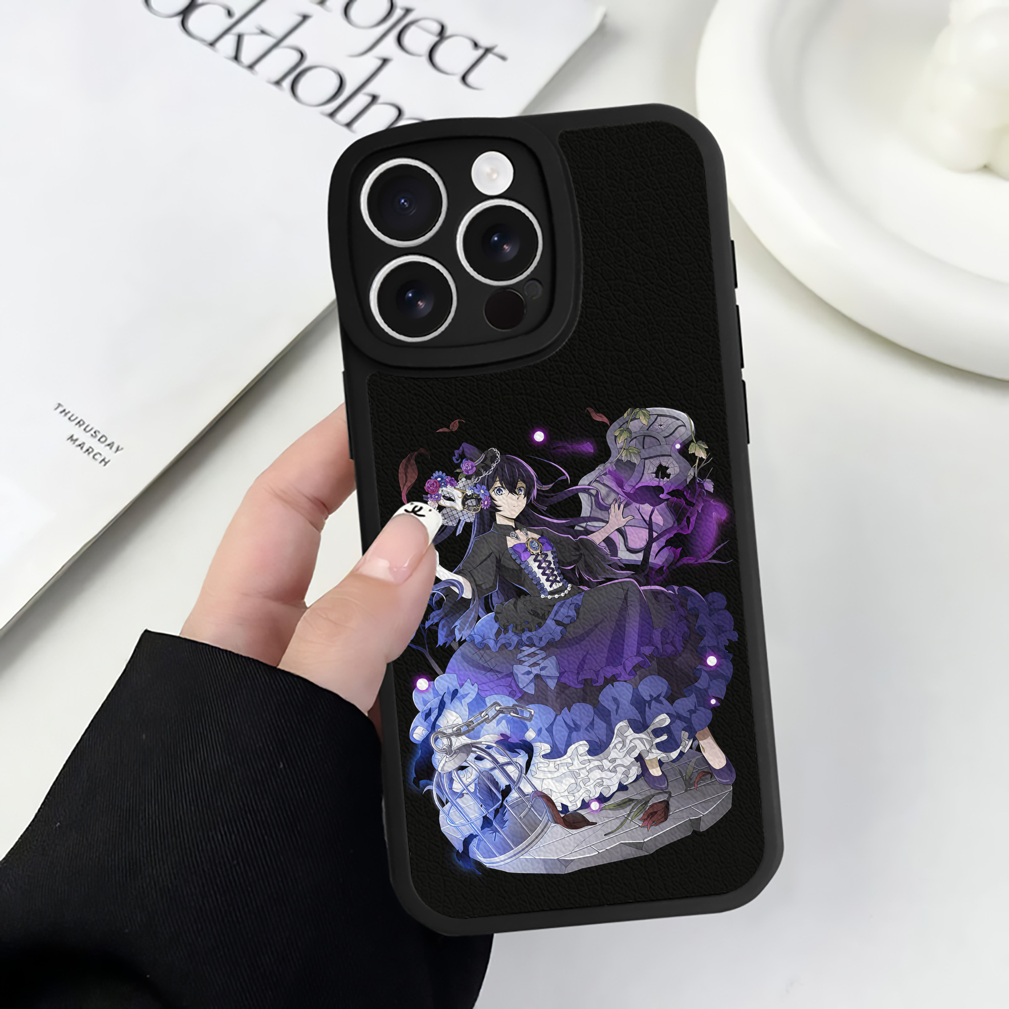 （画像用） 文豪ストレイドッグス Bungo Stray Dogs 【iPhone 16シリーズ対応】シリコンスマホケース（レザー調） 材質：シリコン